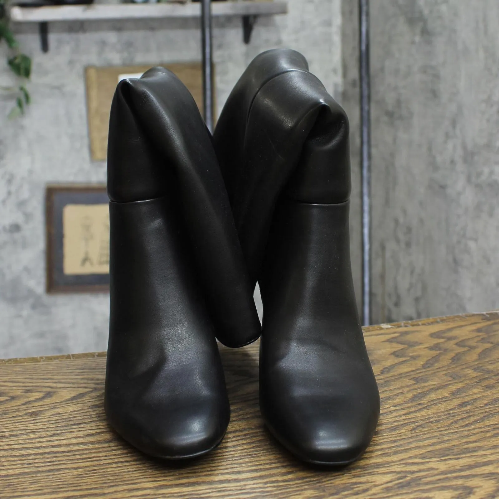 A New Day Womens Livia Wide Calf Stovepipe Tall Boots 90975005 Black 7.5WC