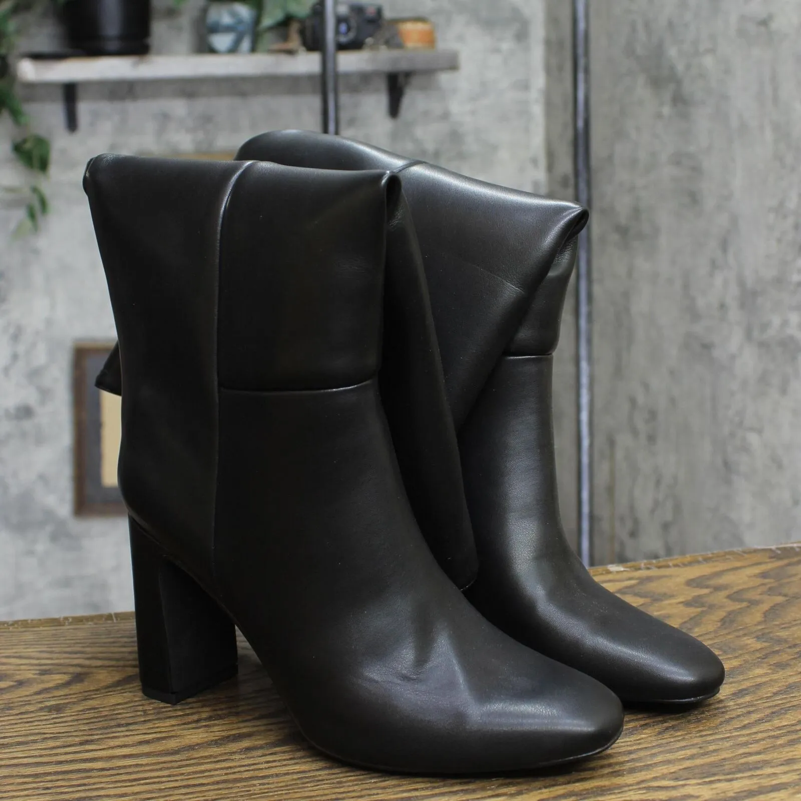 A New Day Womens Livia Wide Calf Stovepipe Tall Boots 90975005 Black 7.5WC