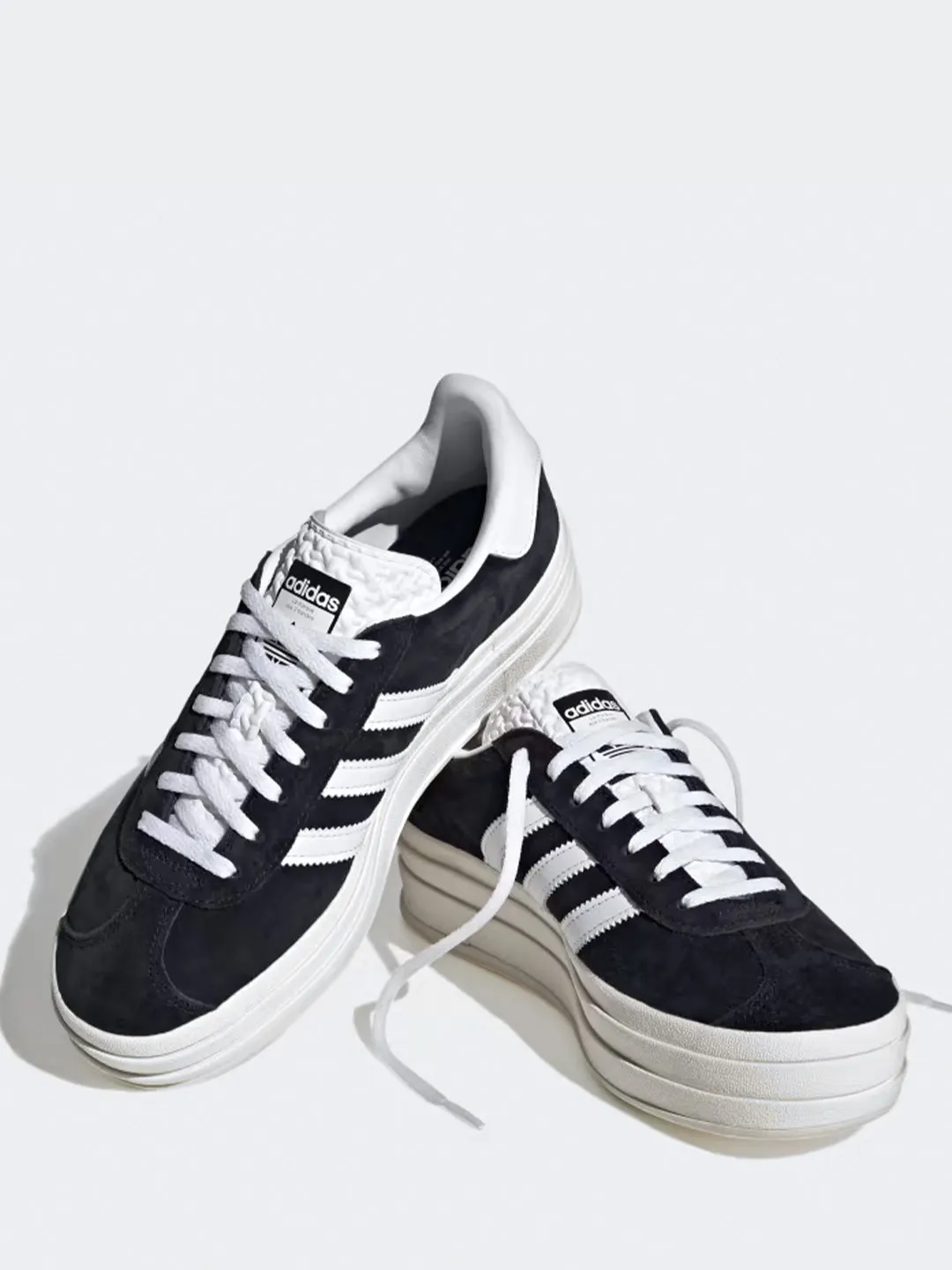Adidas Gazelle Bold W sneakers nero platform