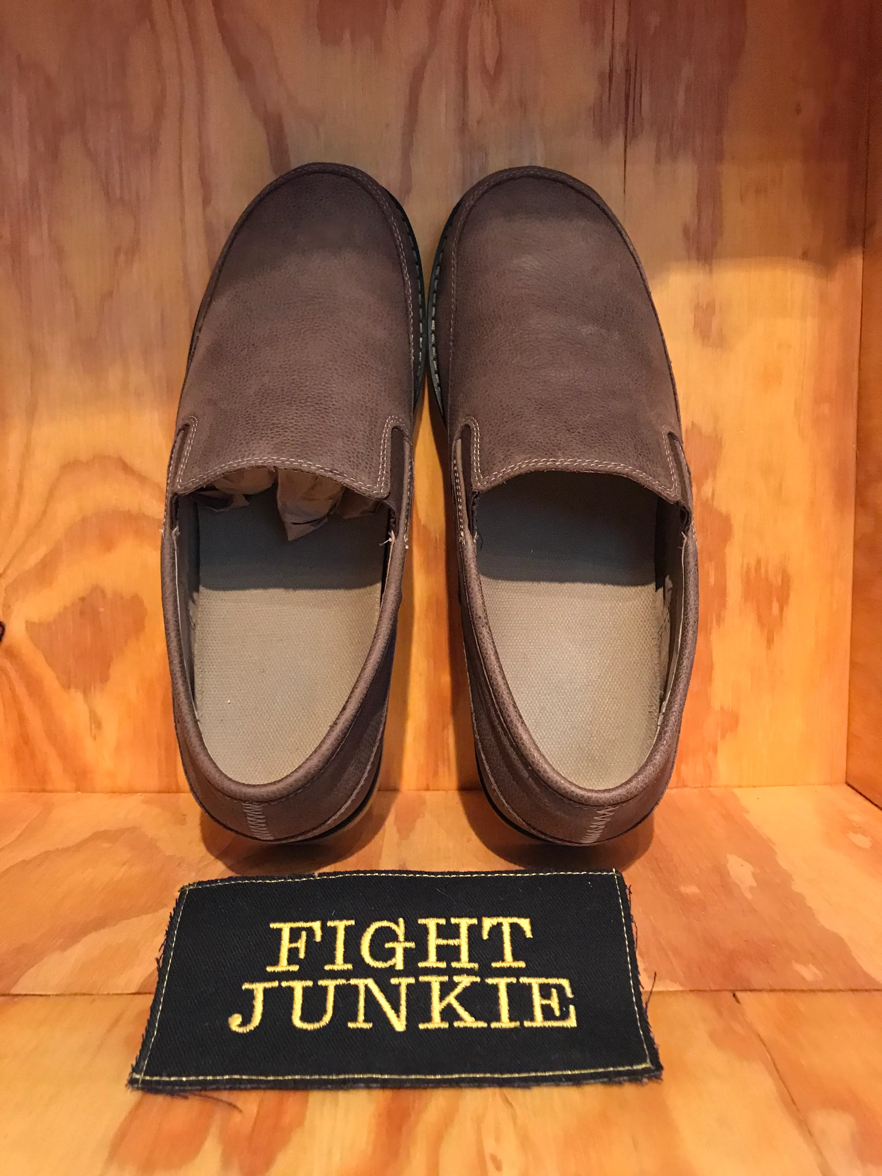AHNU EVAFLEX Mens Size 11.5 Vibram Leather Men's Slip On Loafers