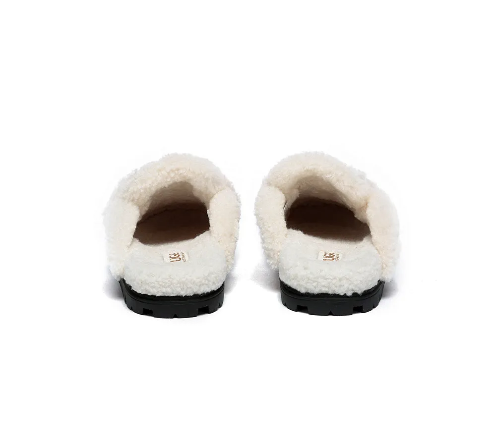 AUSTRALIAN SHEPHERD® UGG Slippers Women Sheepskin Wool Shearling Lined Remi