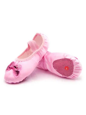 Ballet Dance Shoes Soft Sole Exercise Shoes Satin Sequin Cat Claw Shoes