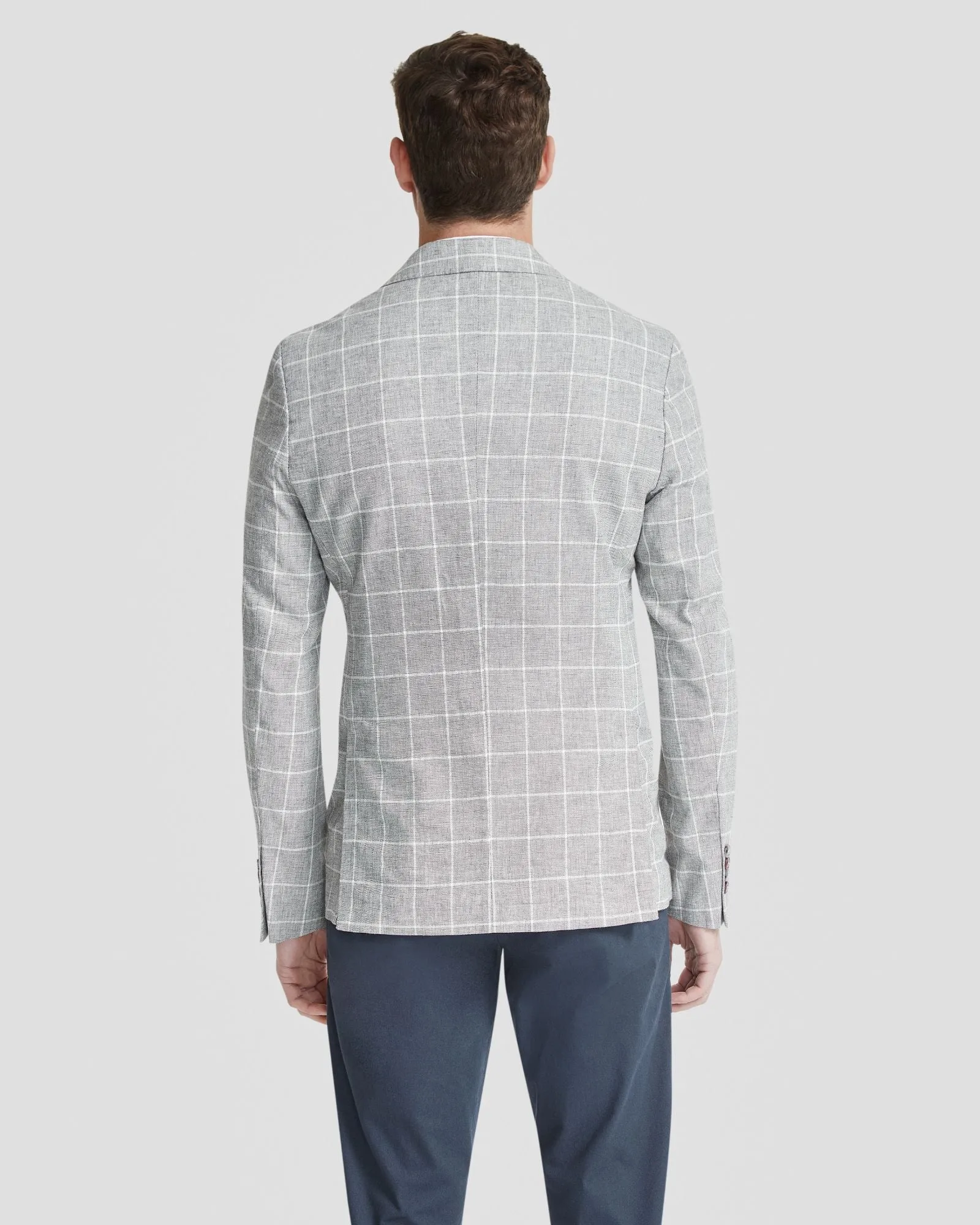 Blake Linen Blend Check Blazer