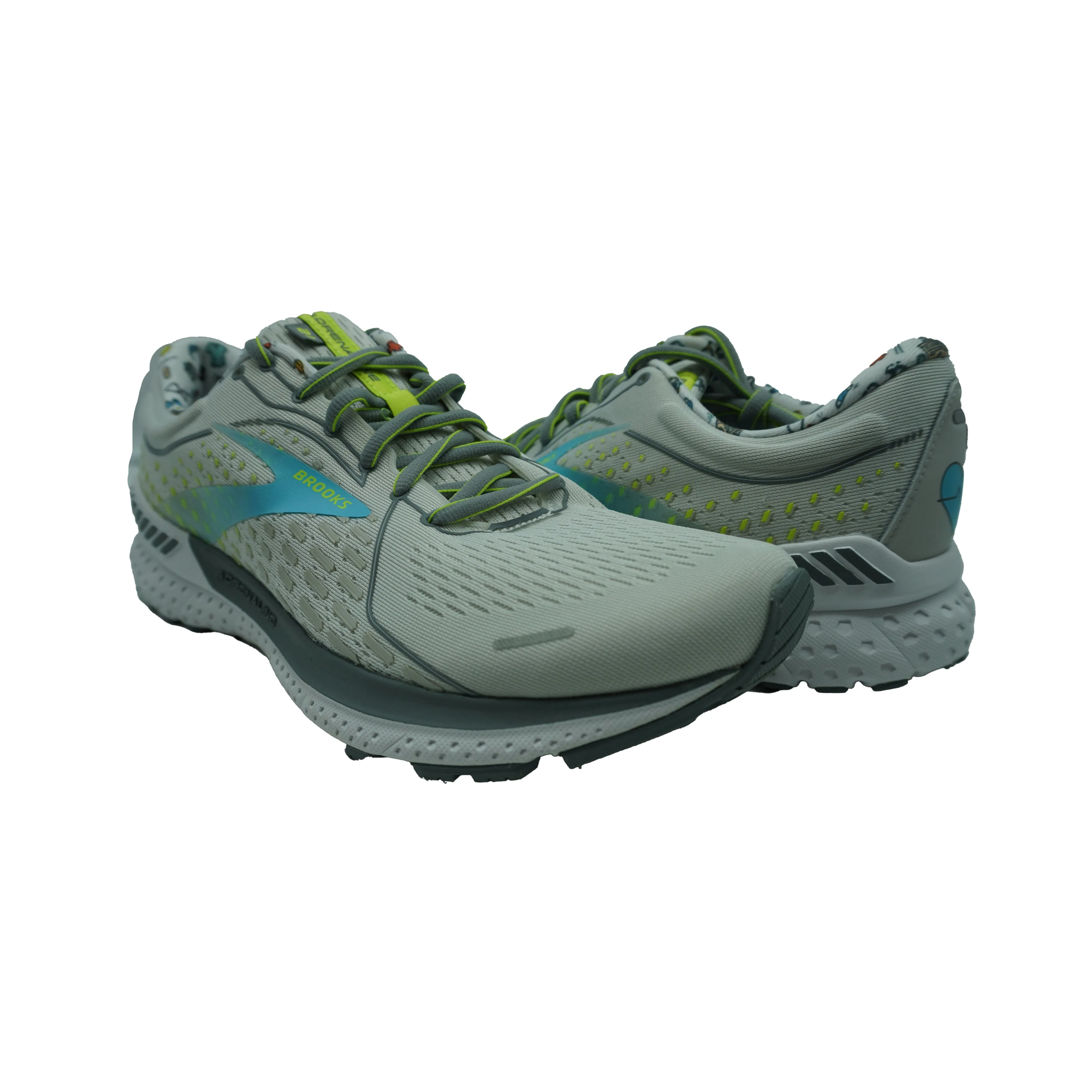 Brooks Men's Adrenaline GTS 21 Medical Running Shoes Gray Blue Size 10