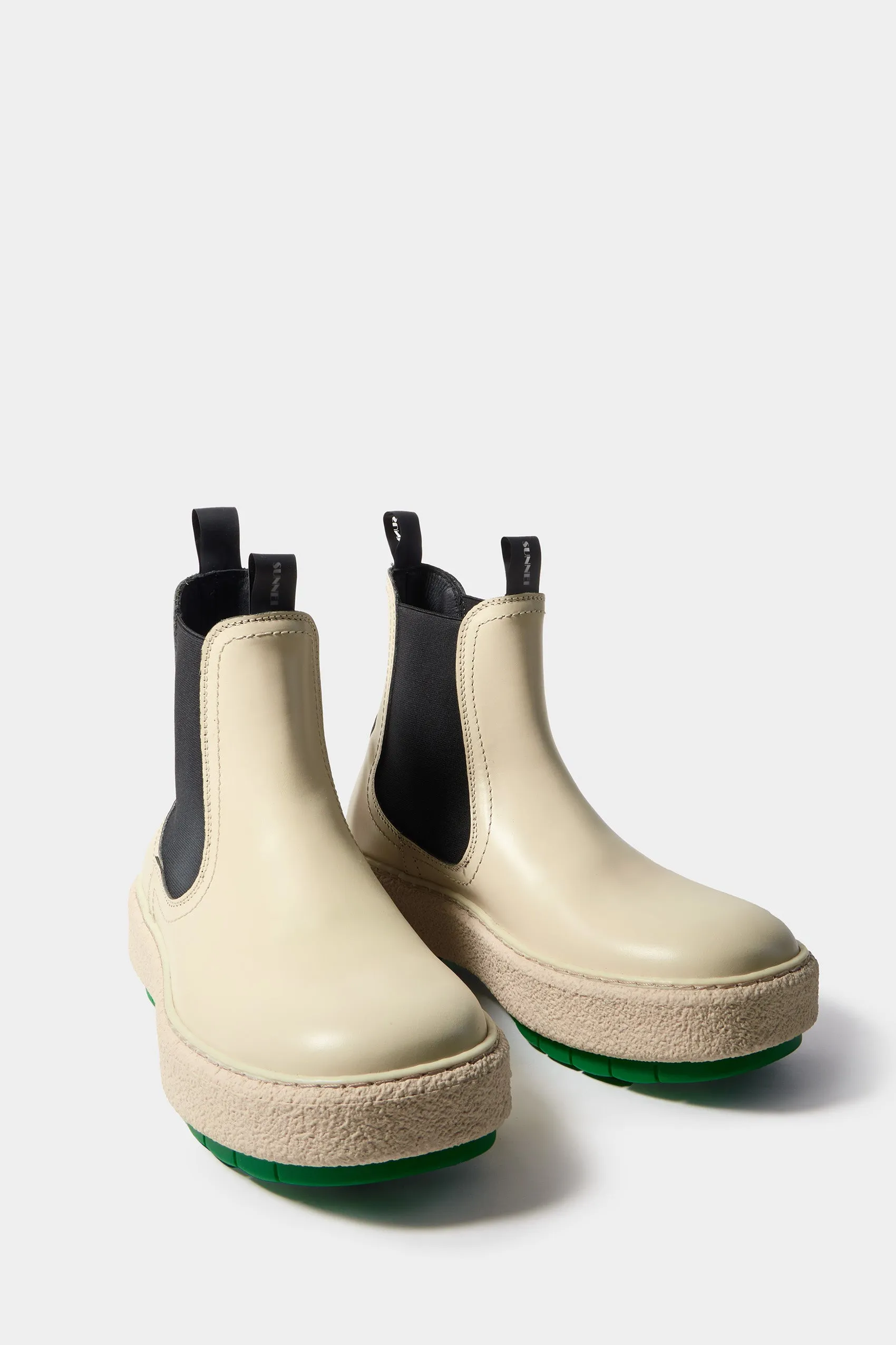 CEMENTO BOOTS / off white & green