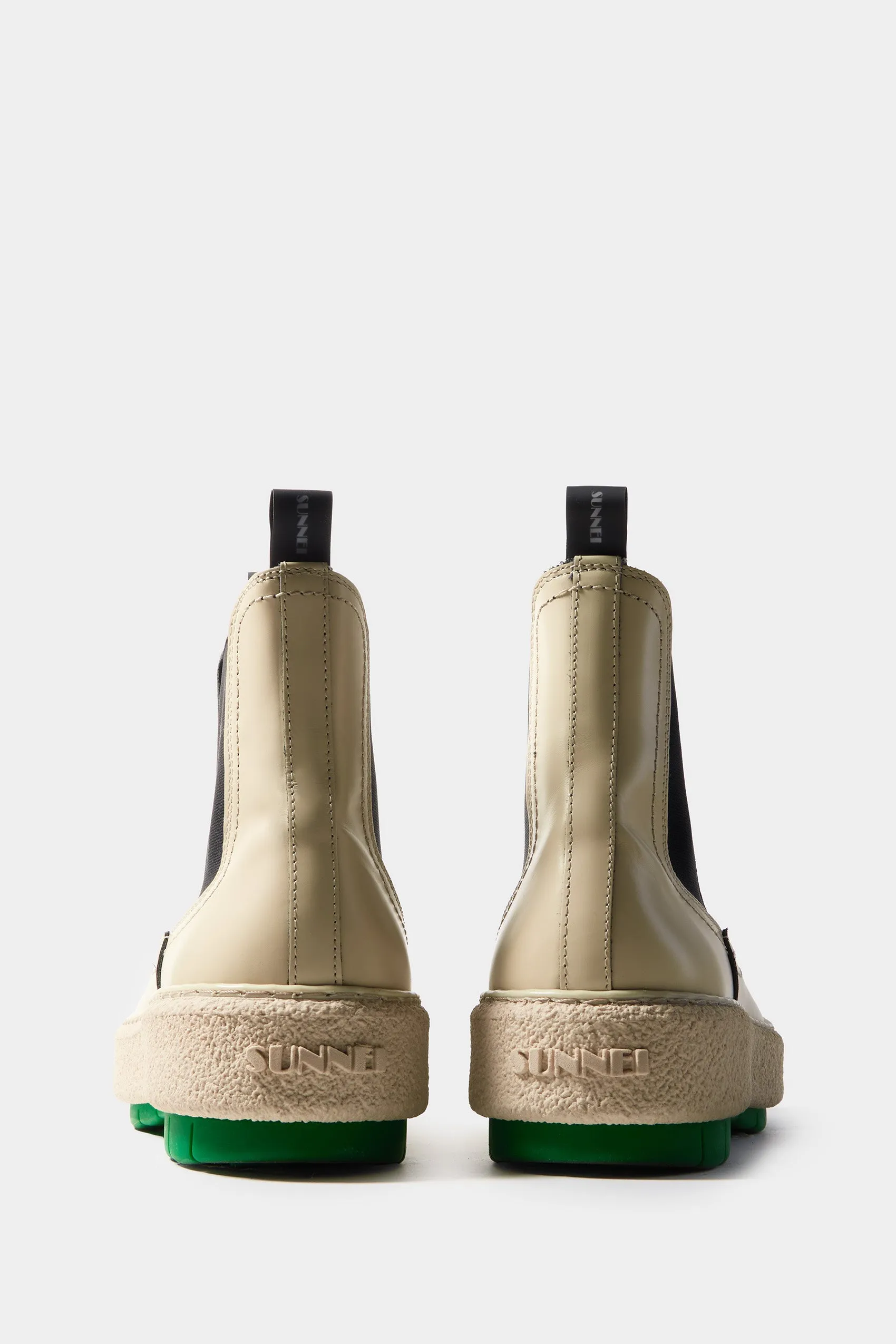 CEMENTO BOOTS / off white & green