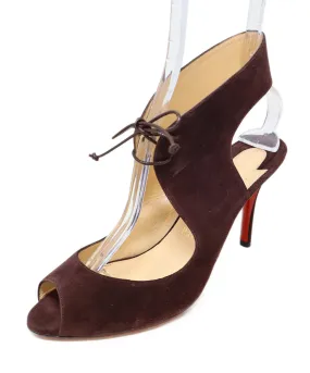 Christian Louboutin Purple Suede Heels sz 8.5