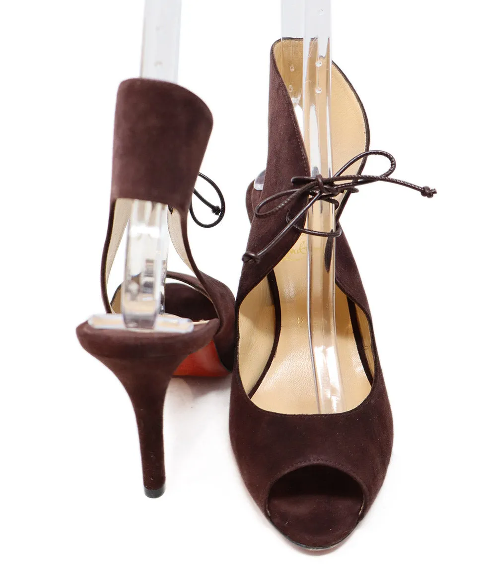 Christian Louboutin Purple Suede Heels sz 8.5