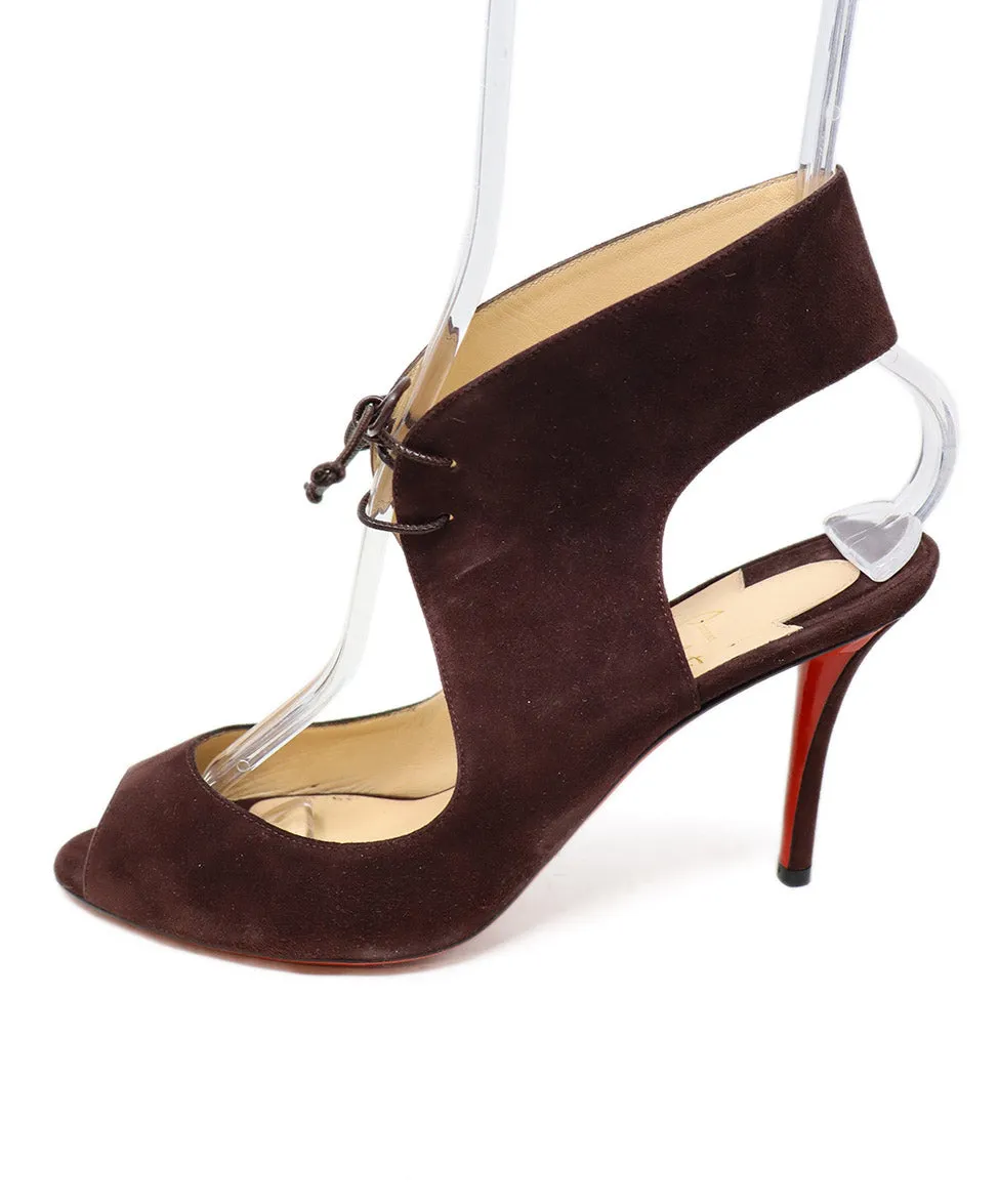 Christian Louboutin Purple Suede Heels sz 8.5