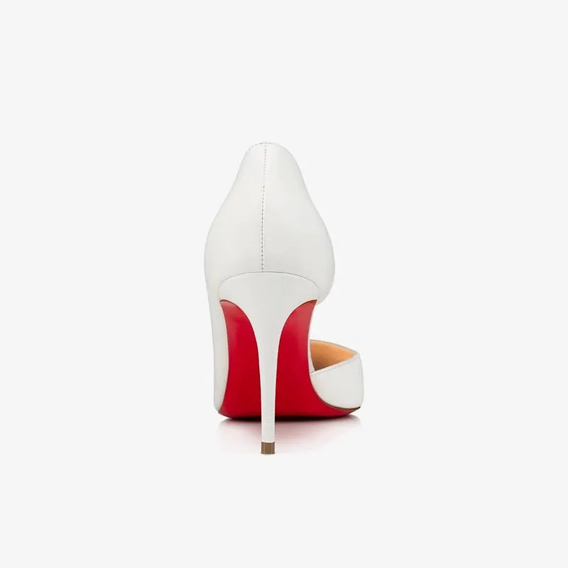 Classic White Shiny Leather Pumps