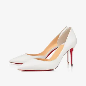 Classic White Shiny Leather Pumps