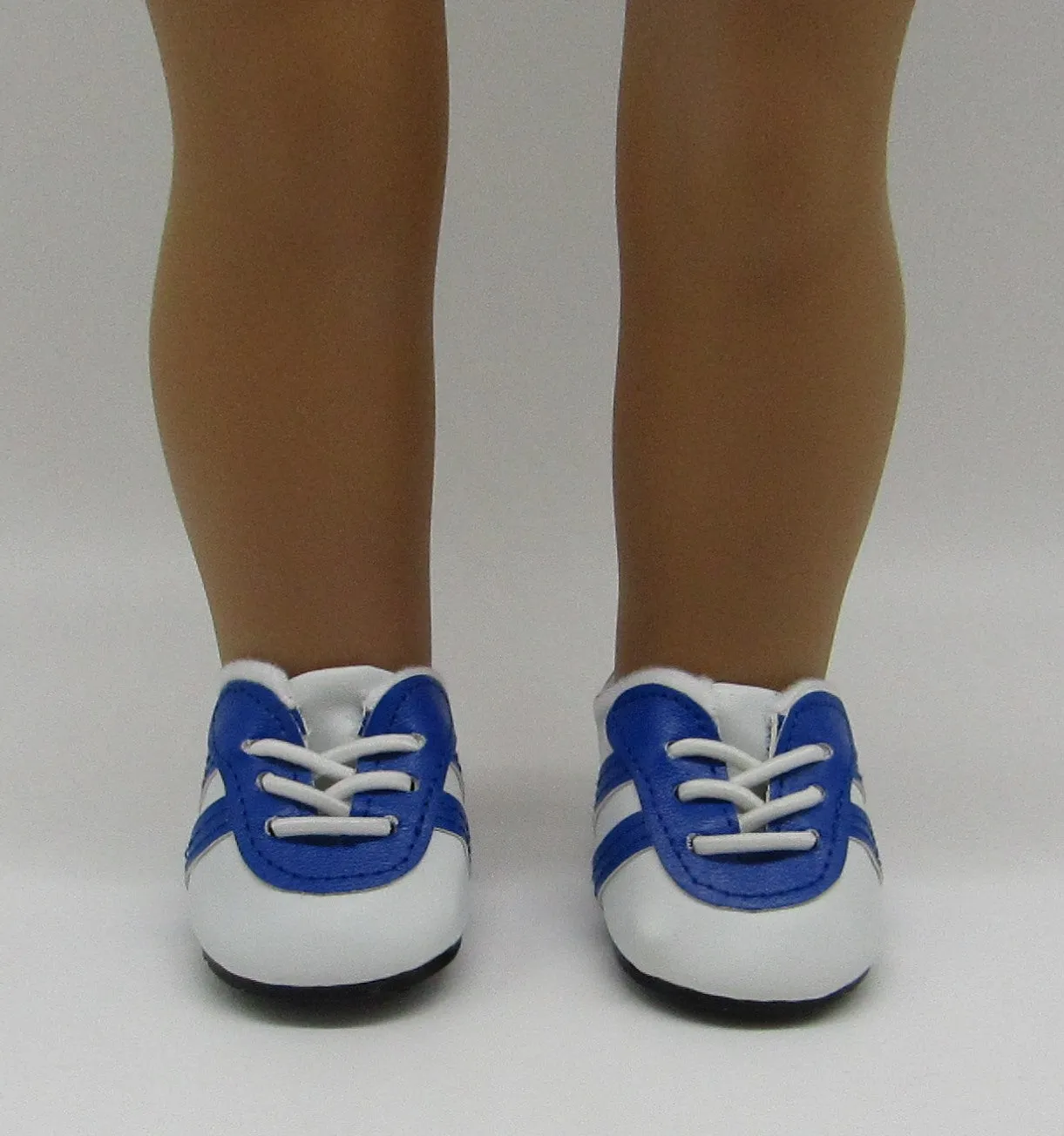 Cleats 18 inch Doll: White & Blue