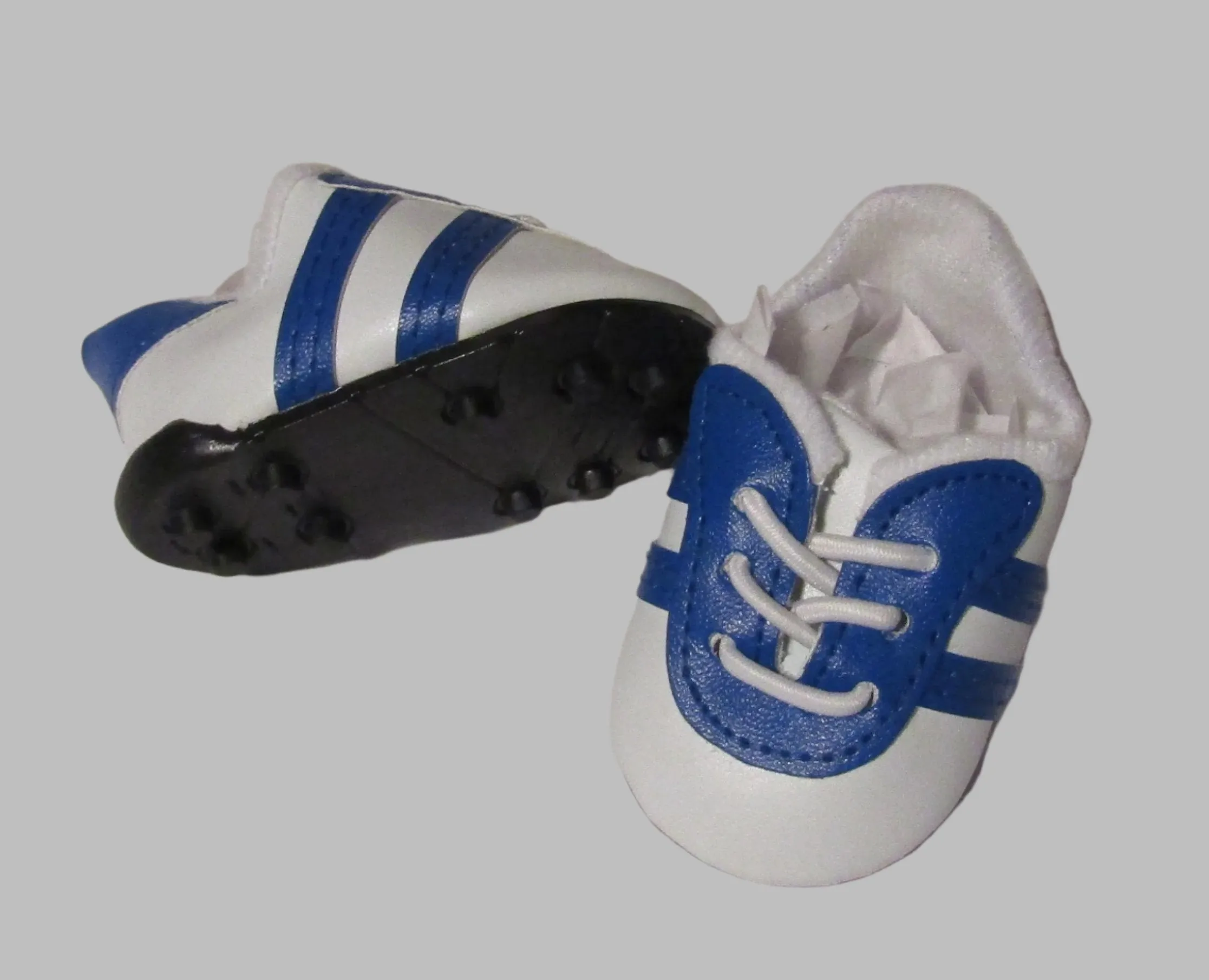 Cleats 18 inch Doll: White & Blue