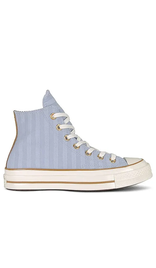 Converse Chuck 70 Herringbone Stripe Sneaker in Baby Blue
