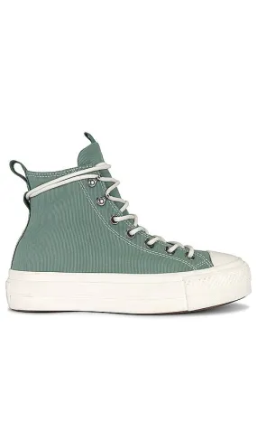 Converse Chuck Taylor All Star Lift Platform Play On Utility Sneaker in Green