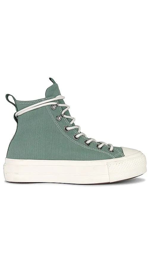 Converse Chuck Taylor All Star Lift Platform Play On Utility Sneaker in Green