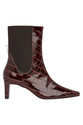 Darla Croc Heeled Boot