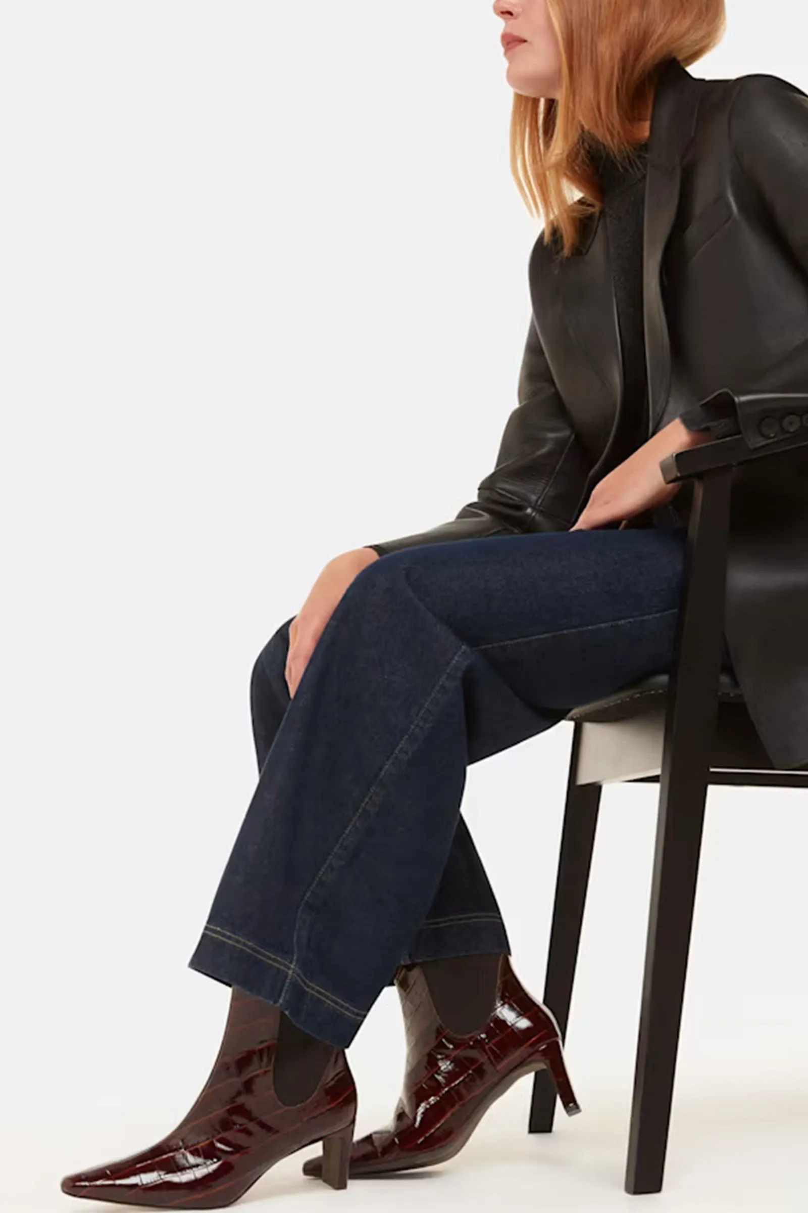 Darla Croc Heeled Boot