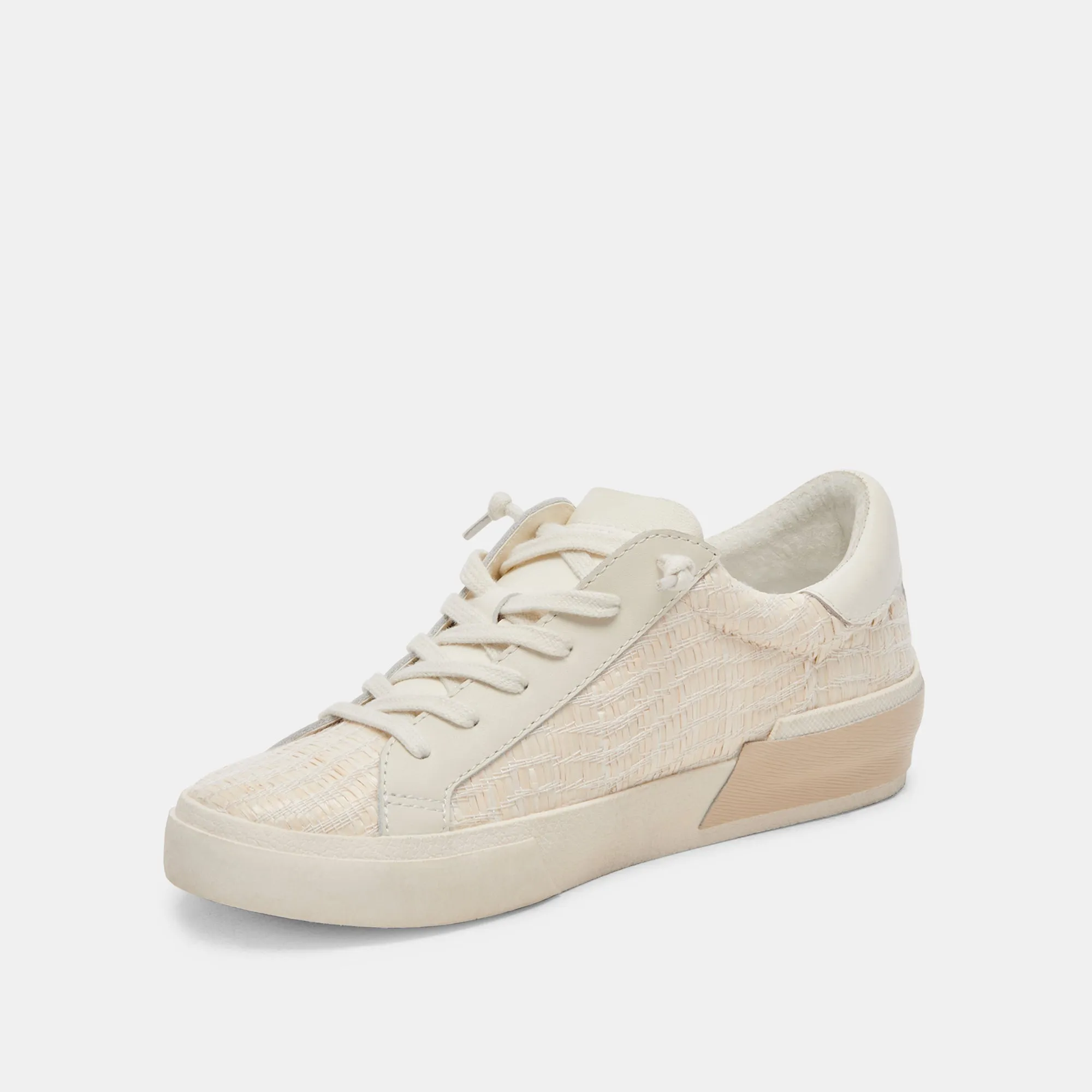 Dolce Vita Zina Sneakers in Bone Raffia