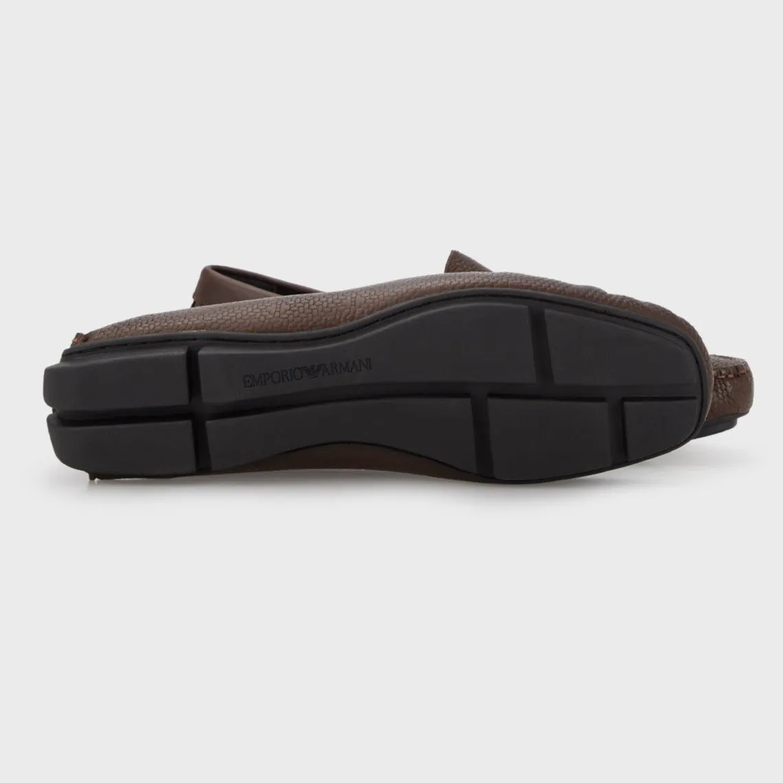 Emporio Armani Leather Driver Loafers
