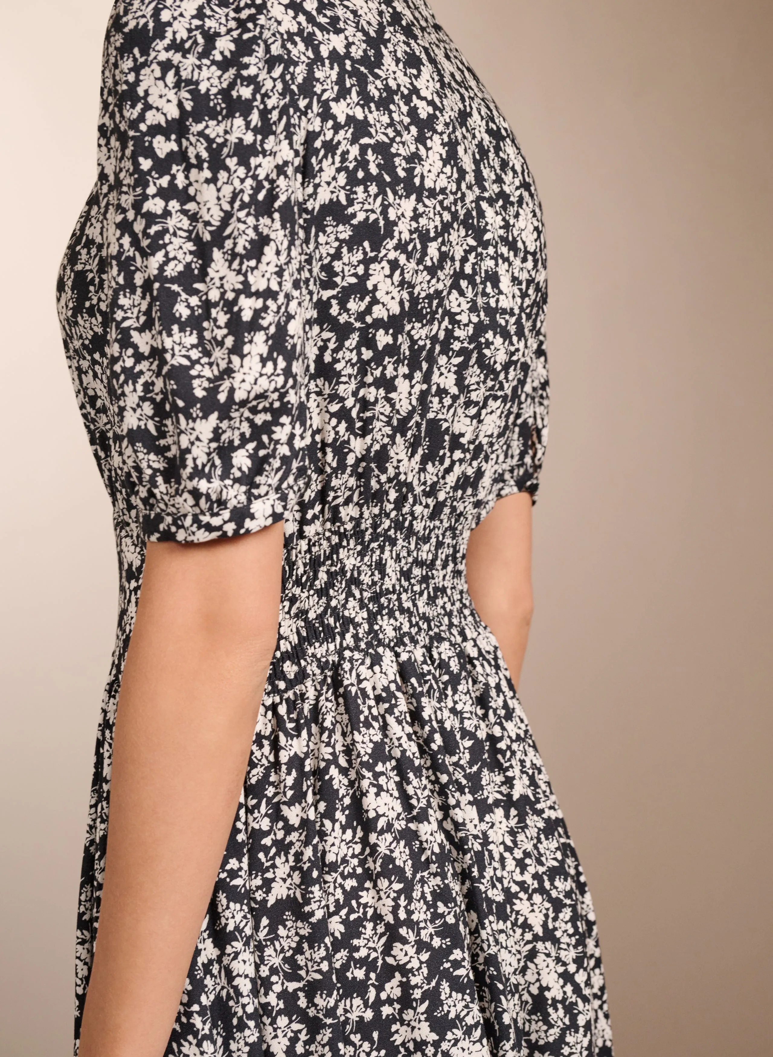 Holly LENZING™ ECOVERO™ Dress | Black Ditsy
