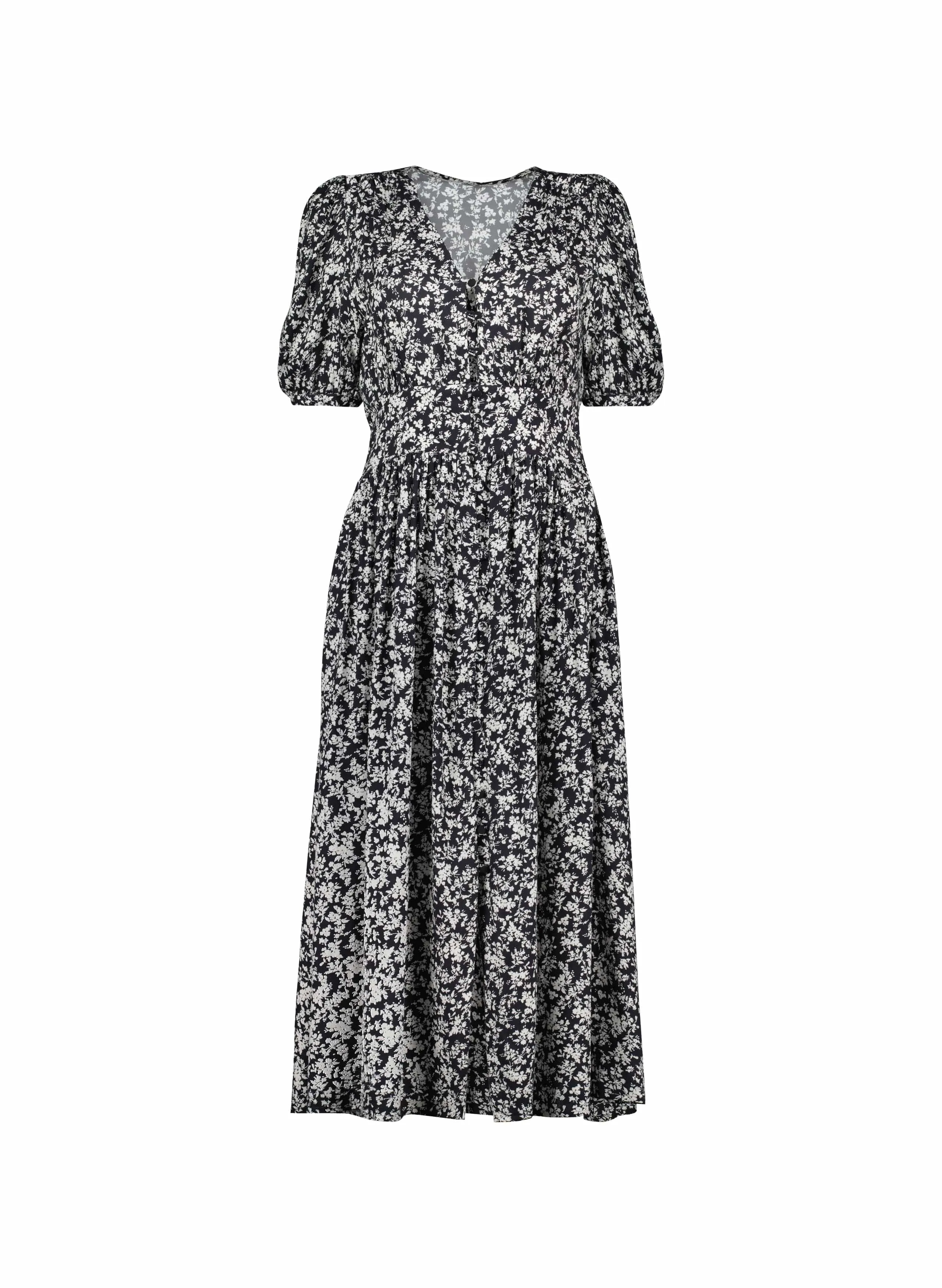 Holly LENZING™ ECOVERO™ Dress | Black Ditsy