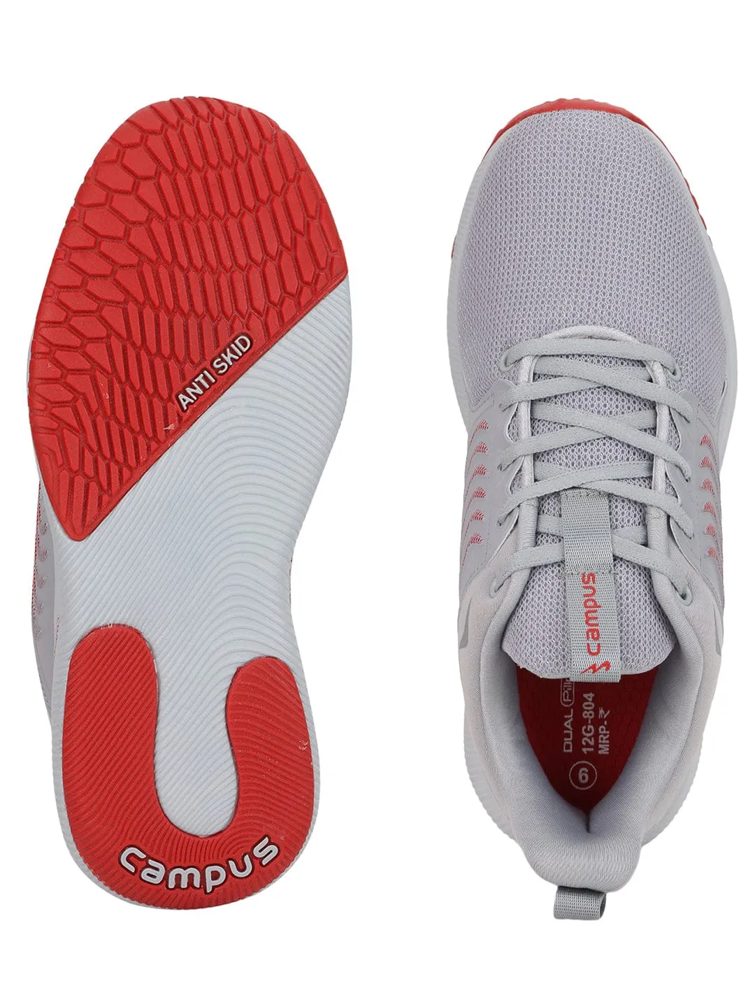JUNO Grey Men's Running Shoes