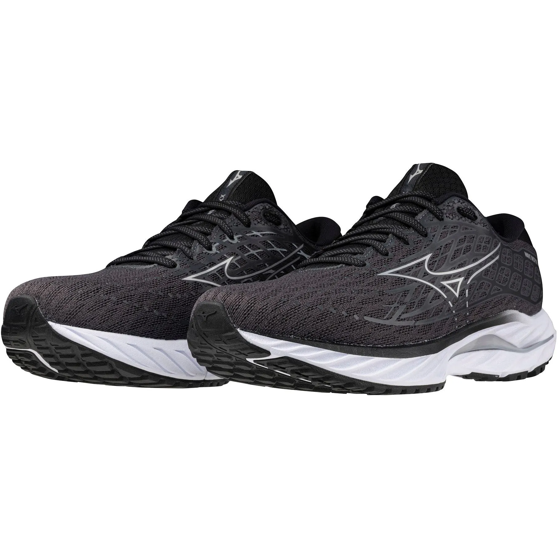 Mizuno Wave Inspire 20 WIDE FIT (2E) Mens Running Shoes - Black