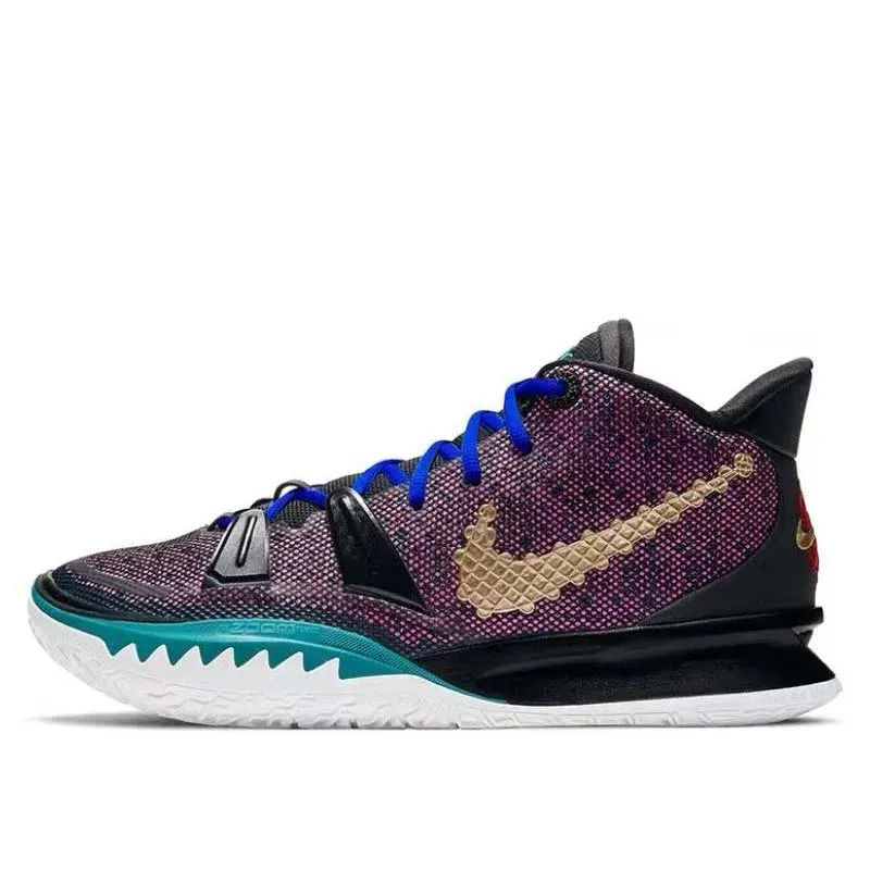 Nike Kyrie 7 Brooklyn Beats shock-absorbing, slip resistant, and durable mid top basketball shoes for both men and women