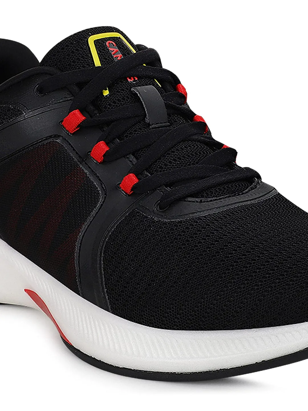 PEDRO Black Men's Running Shoes