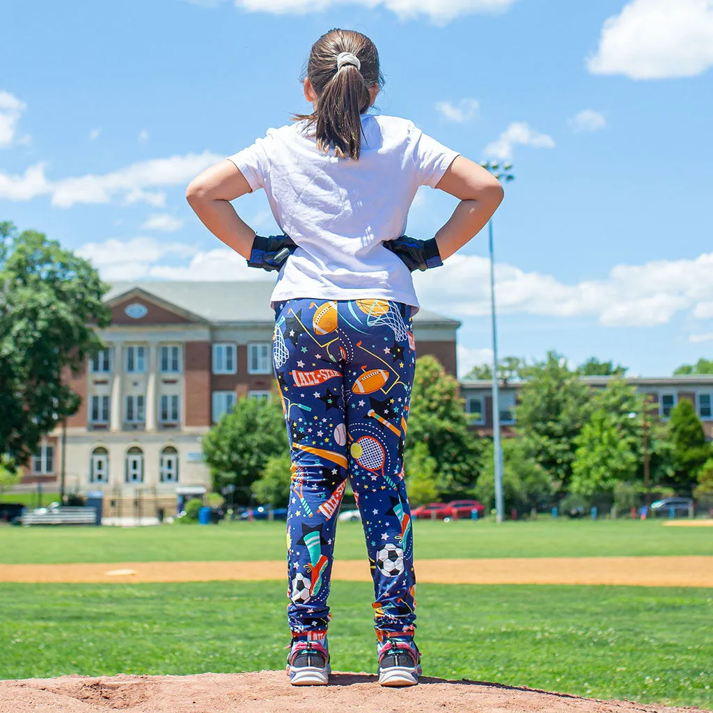 "Gold Mettle" Sports Leggings with Pockets