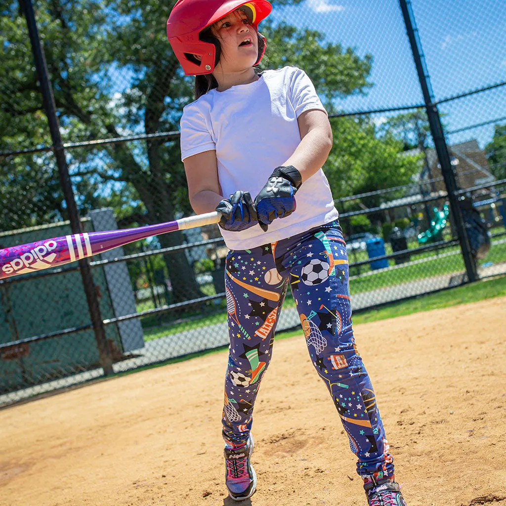 "Gold Mettle" Sports Leggings with Pockets