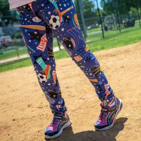 "Gold Mettle" Sports Leggings with Pockets
