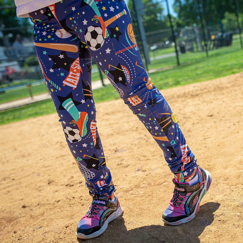 "Gold Mettle" Sports Leggings with Pockets