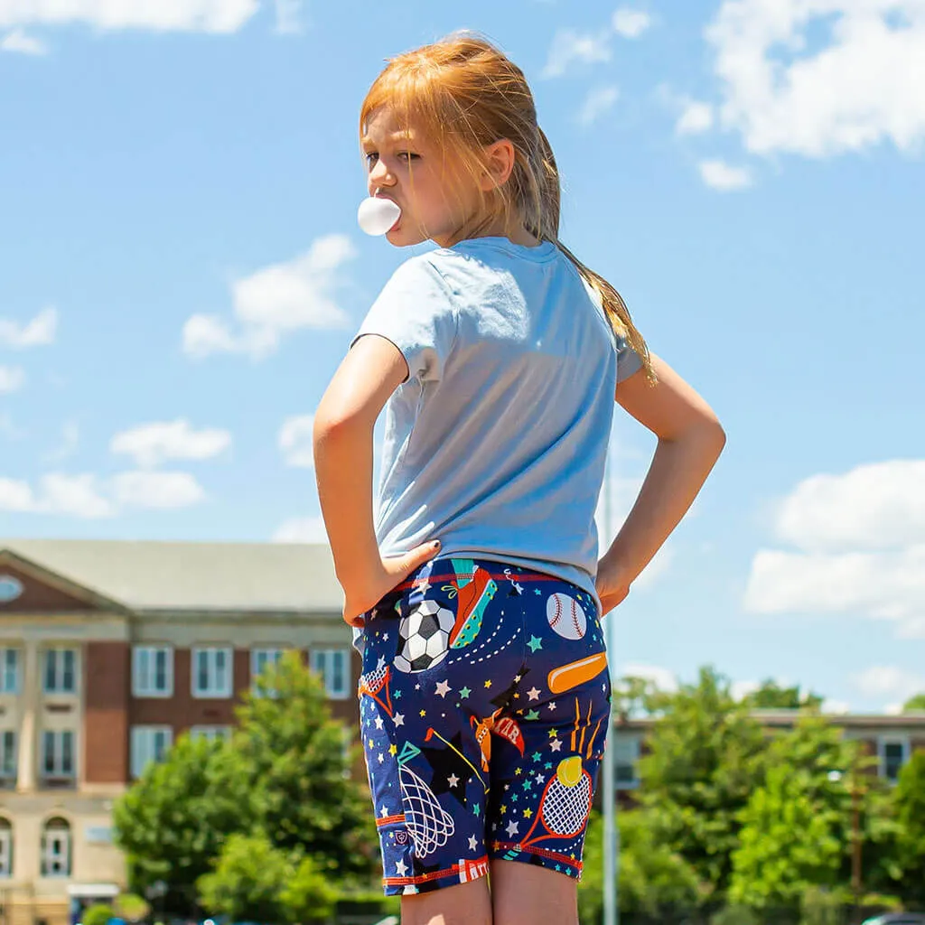 "Gold Mettle" Sports Shorts with Pockets