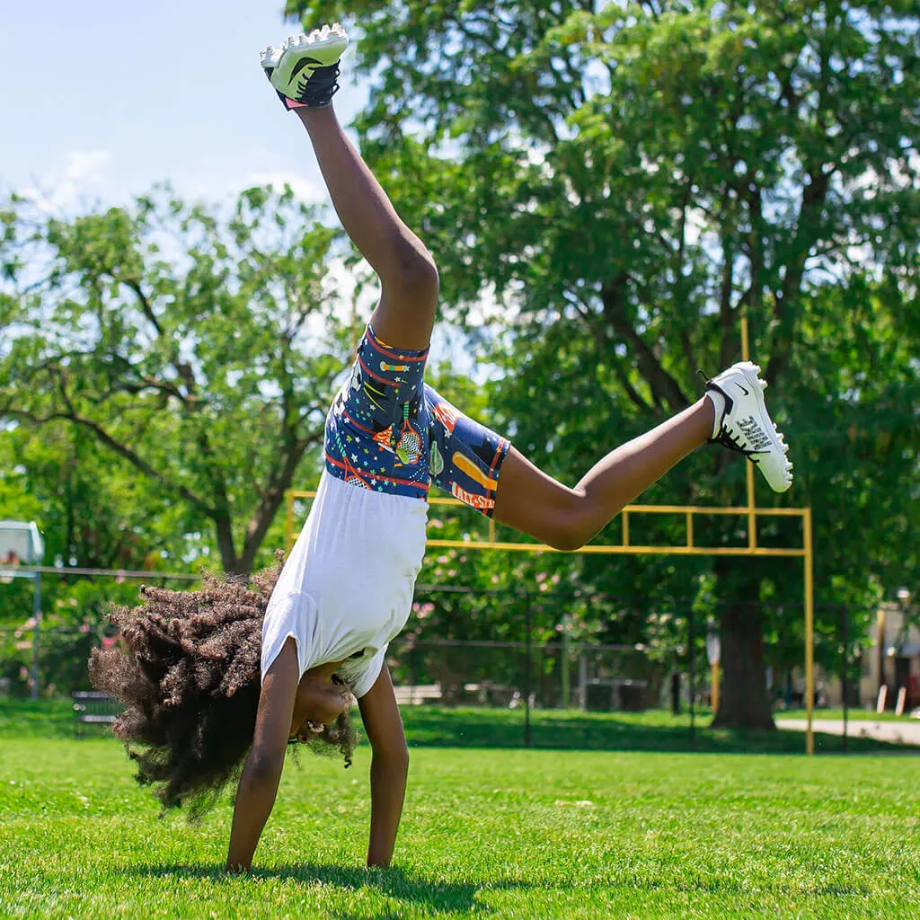 "Gold Mettle" Sports Shorts with Pockets
