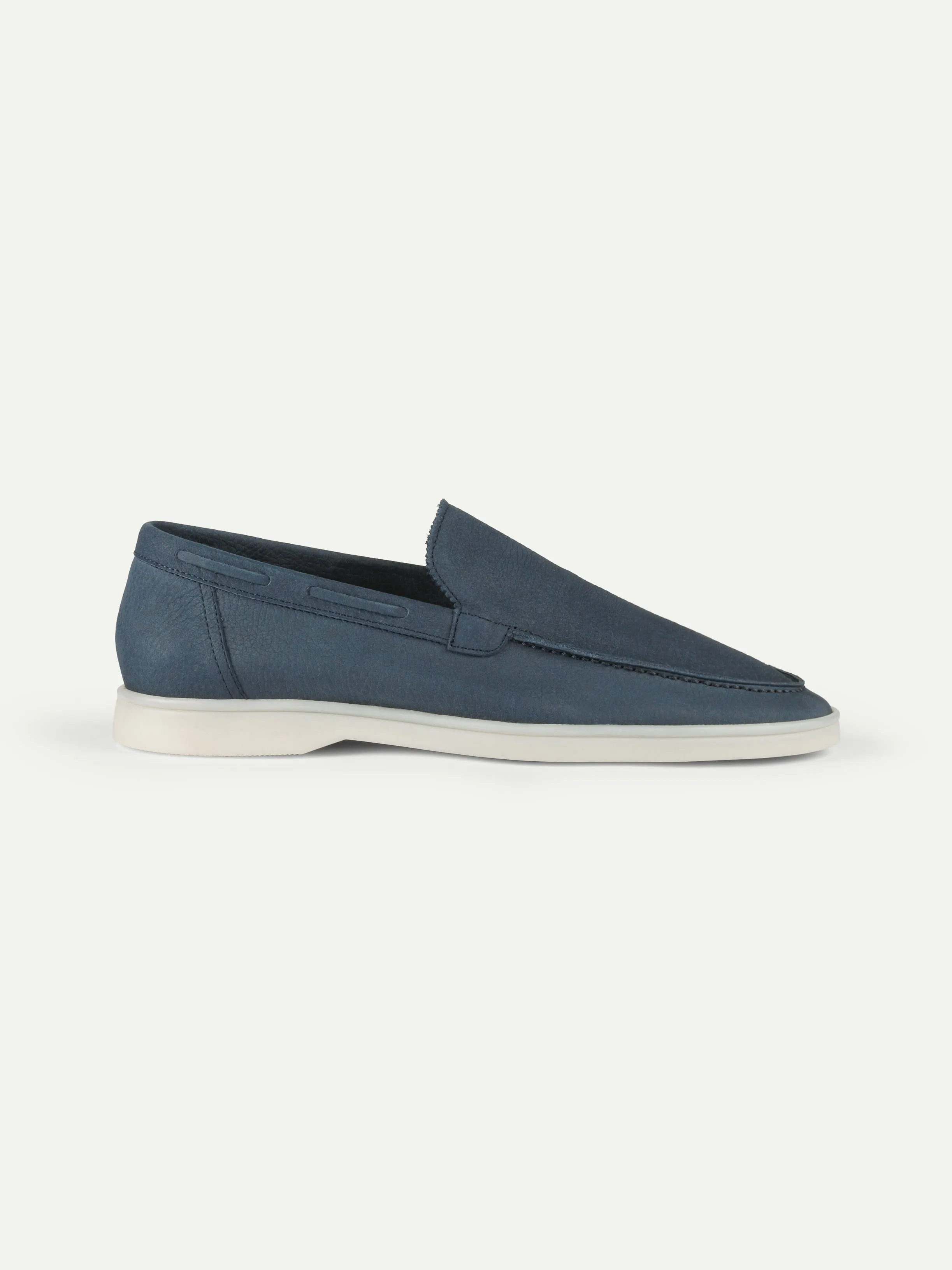 "Steel Blue Nubuck" - Yacht Loafers