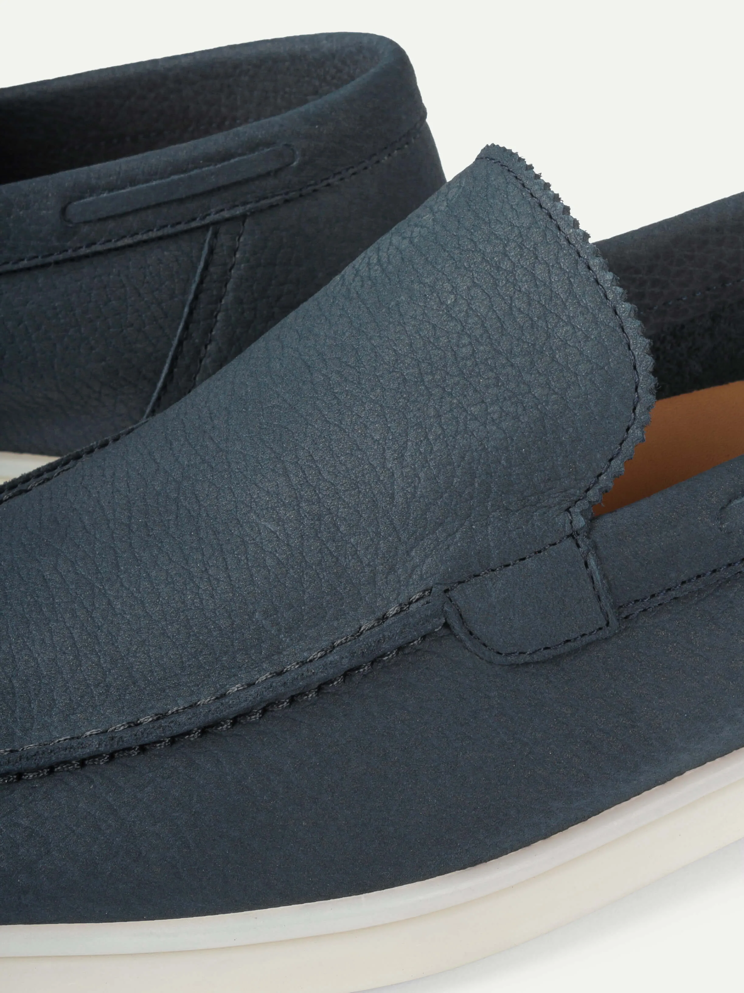 "Steel Blue Nubuck" - Yacht Loafers