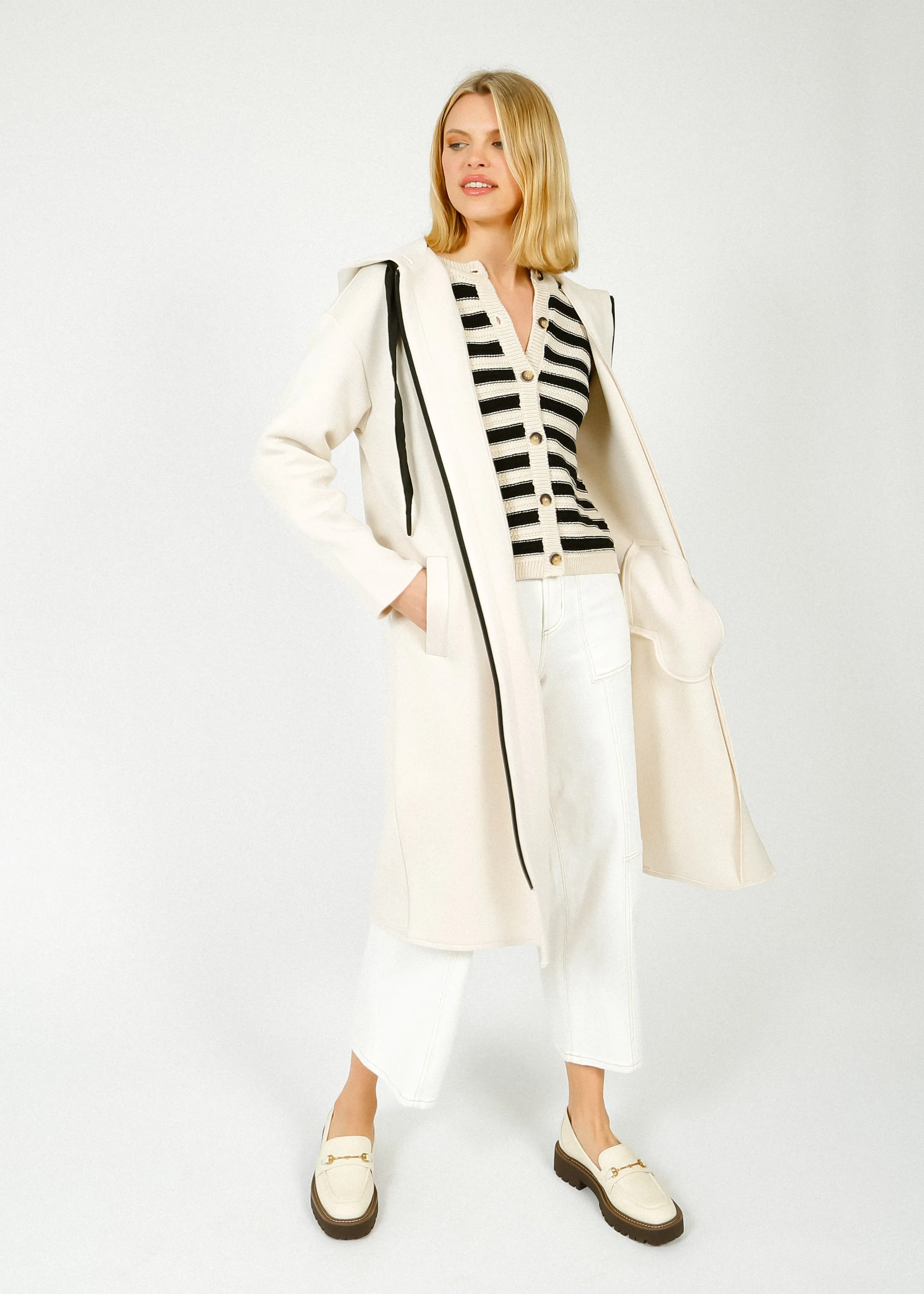 R&P Invasion Hooded coat in Birch