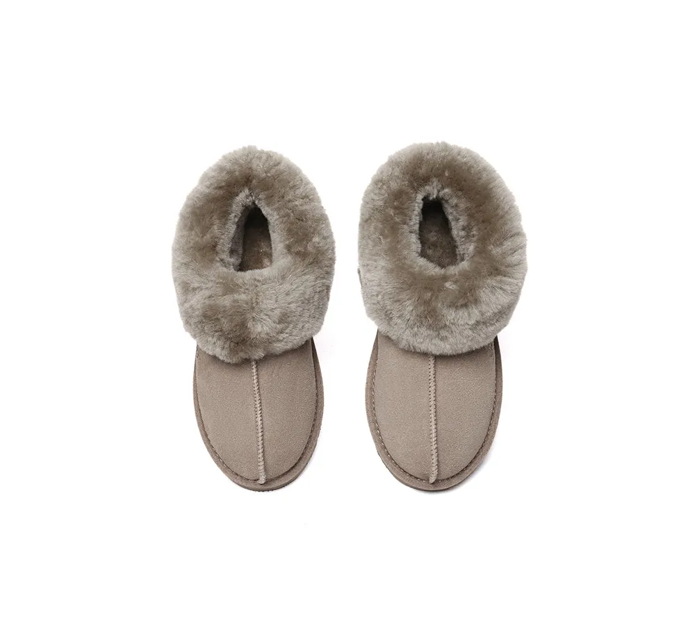 Sheepskin Wool Ankle Homey Special Slippers