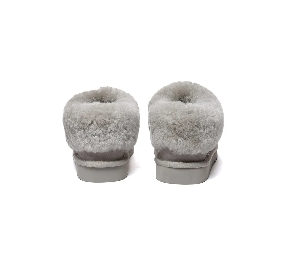 Sheepskin Wool Ankle Homey Special Slippers