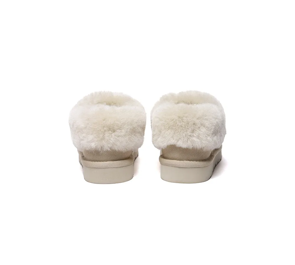 Sheepskin Wool Ankle Homey Special Slippers