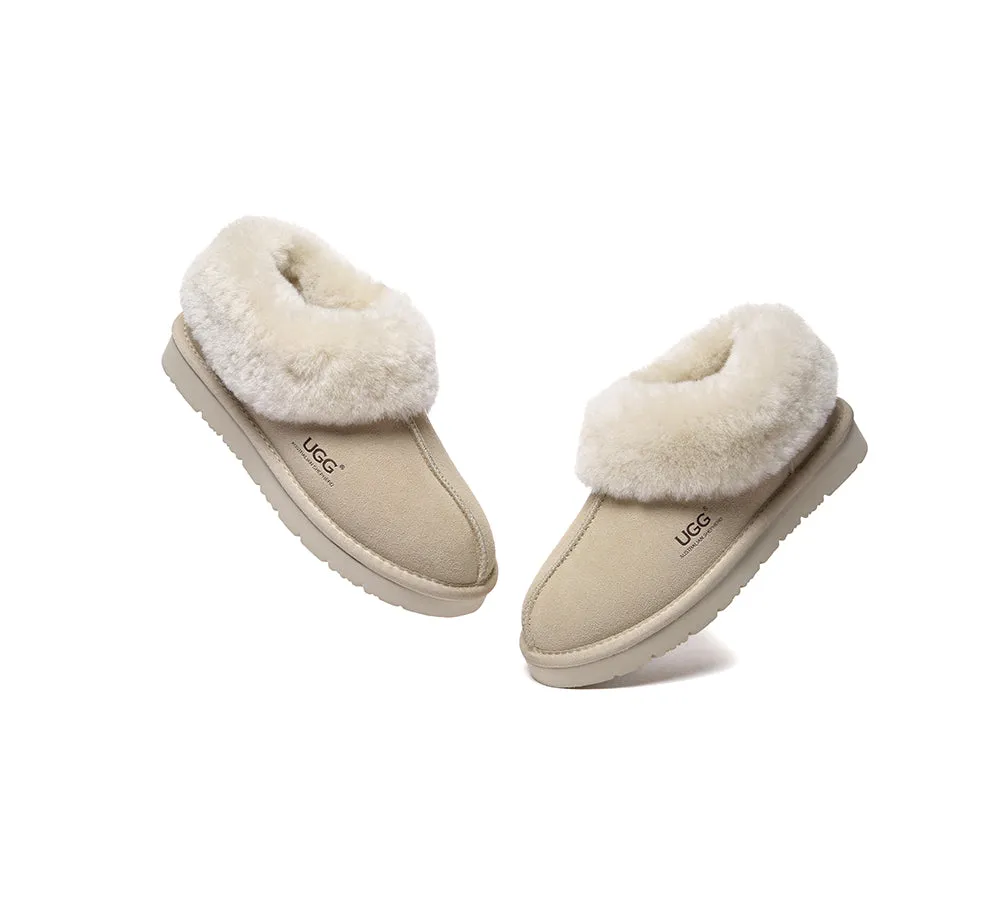 Sheepskin Wool Ankle Homey Special Slippers