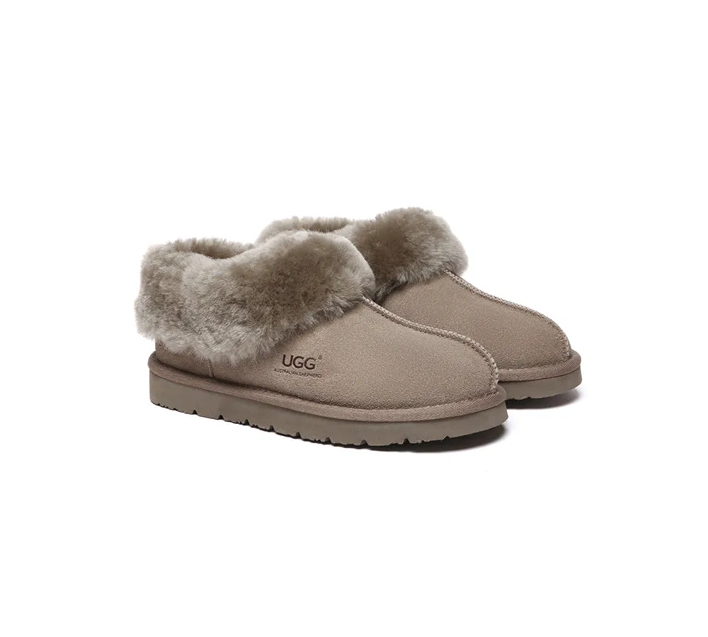 Sheepskin Wool Ankle Homey Special Slippers