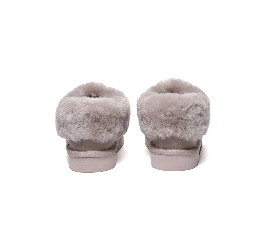 Sheepskin Wool Ankle Homey Special Slippers