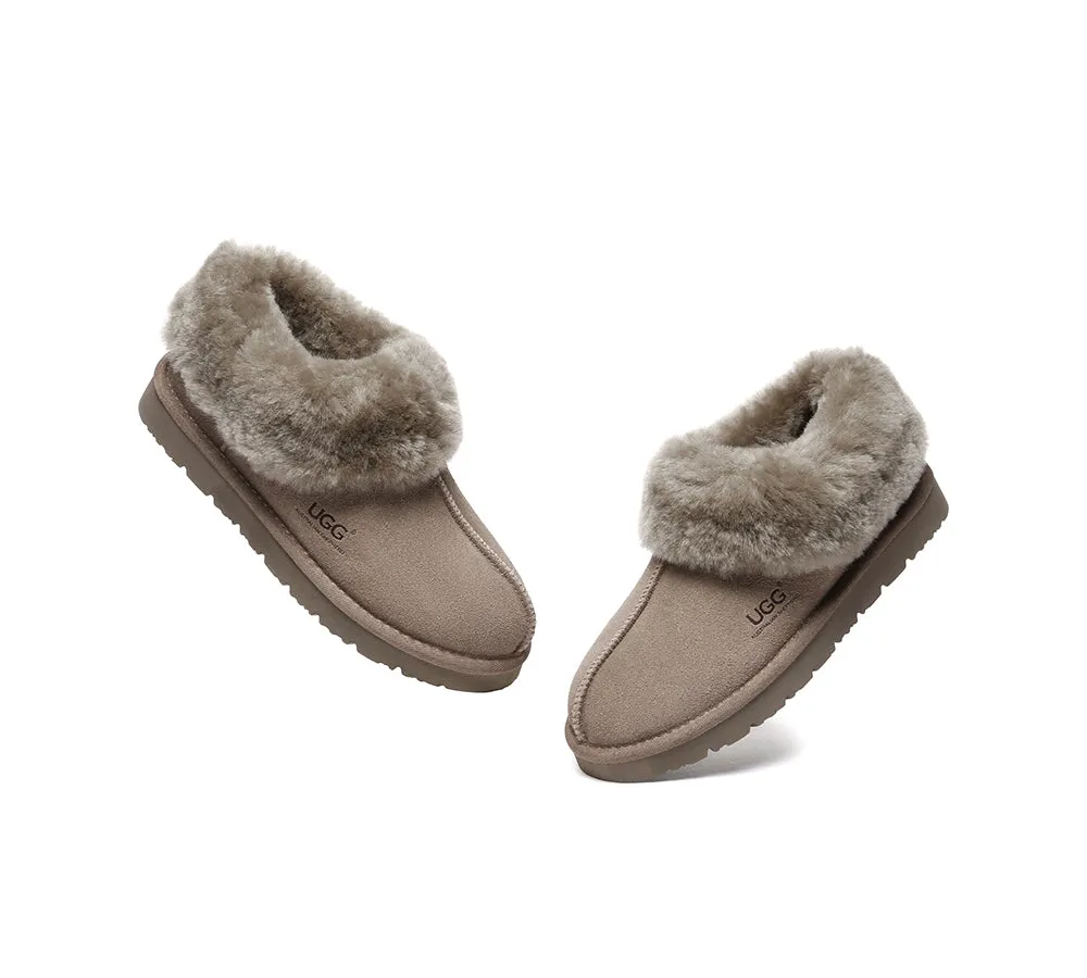 Sheepskin Wool Ankle Homey Special Slippers