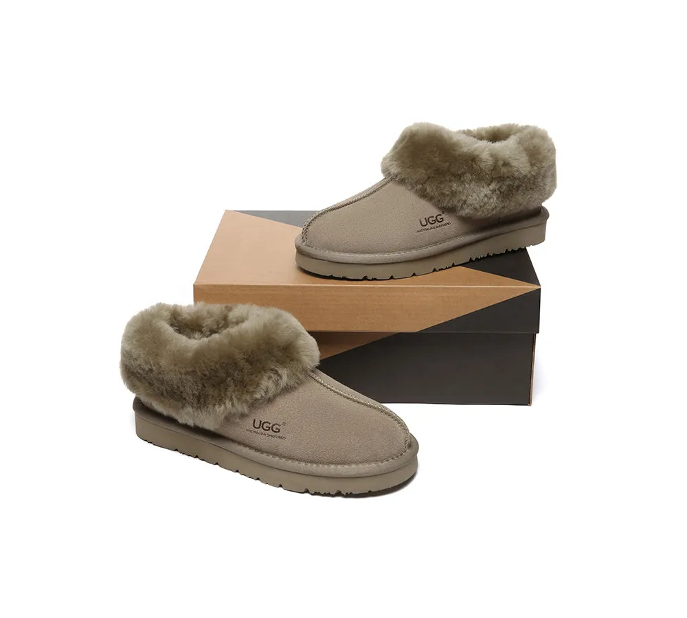 Sheepskin Wool Ankle Homey Special Slippers