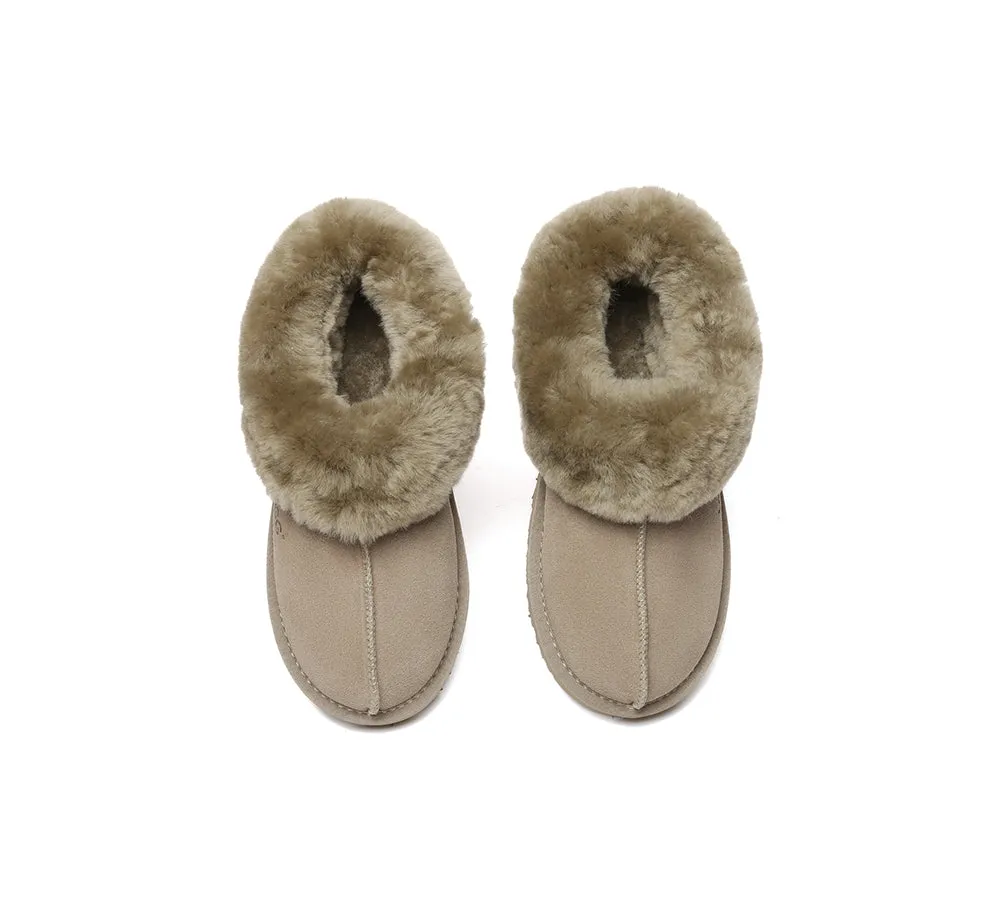 Sheepskin Wool Ankle Homey Special Slippers