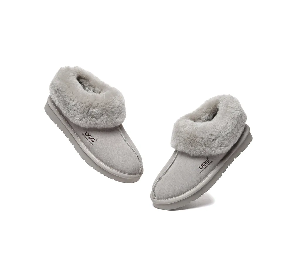 Sheepskin Wool Ankle Homey Special Slippers