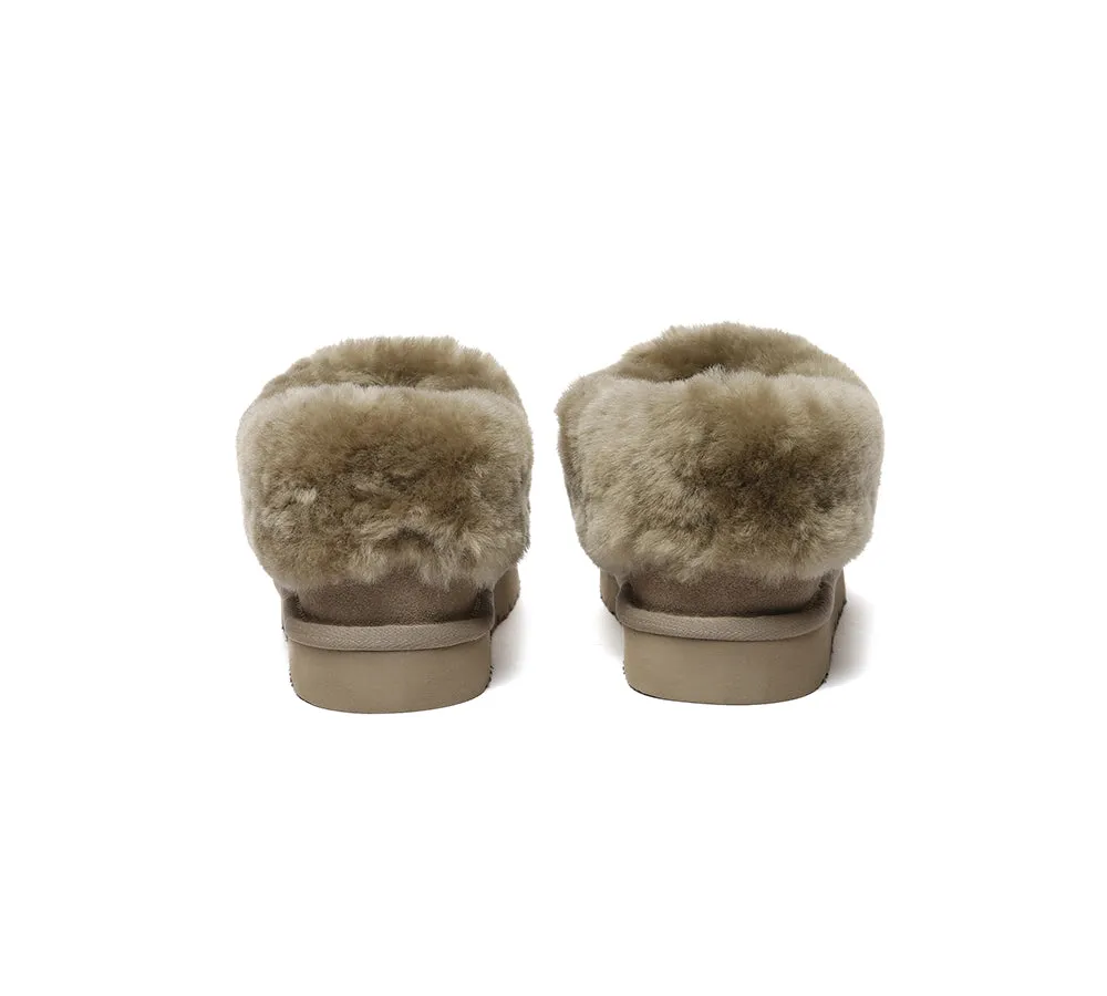 Sheepskin Wool Ankle Homey Special Slippers